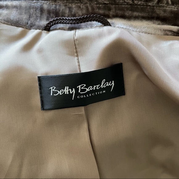 Betty Barclay Crush Velvet Jacket Size 8 - Picture 6 of 8